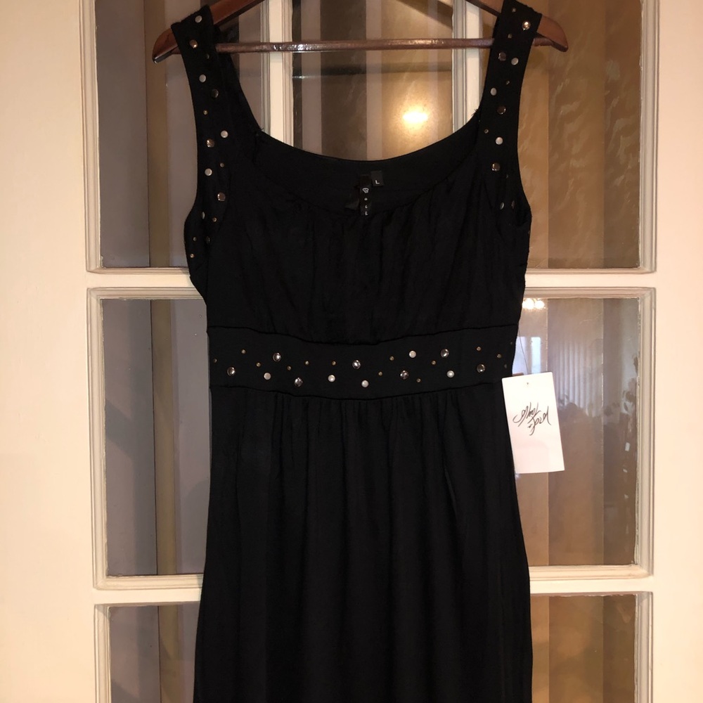 NWT Backless Studded Black Dress